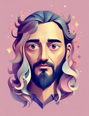 portrait of Jesus religion haven Christ generative AI