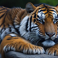 tiger in the sky