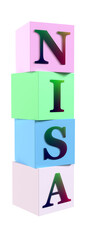 ブロックに書かれたNISAのイメージ画像