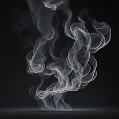 smoke on black background