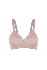 Bra photographed on invisible mannequin isolated on white background