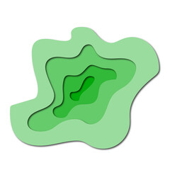 Colorful 3D Abstract Paper Cut