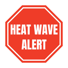 Heat wave alert symbol icon - obrazy, fototapety, plakaty