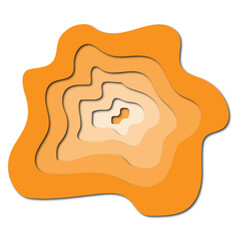 Colorful 3D Abstract Paper Cut