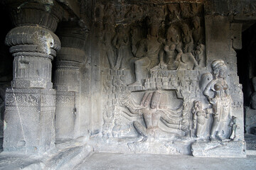 Indra Sabha Temple, Ellora Caves, Aurangabad, India