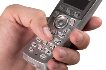 Hand Dialing a Number on a Wireless Telephone