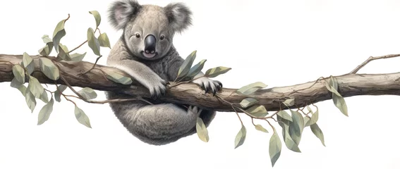 Ingelijste posters koala in tree © Benjamin