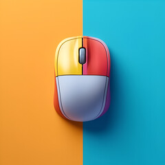 Mouse minimalist illustration