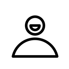 contact person smile face icon