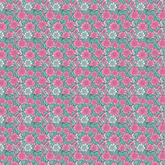 Seamless pattern with flowers