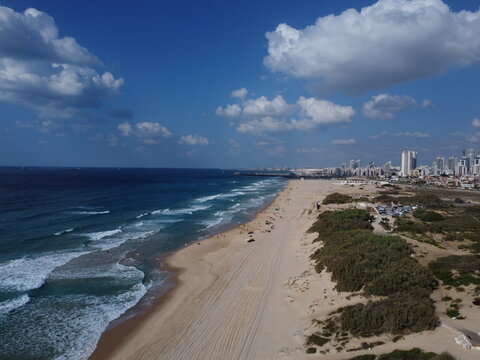 ASHDOD CITY BEACH LINE DRONE CAPTURE