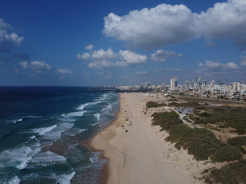 ASHDOD CITY BEACH LINE DRONE CAPTURE