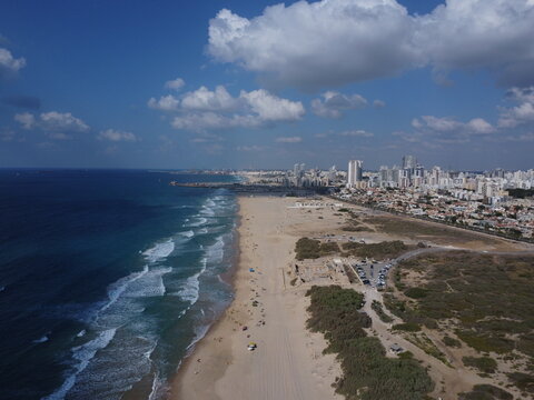 ASHDOD CITY BEACH LINE DRONE CAPTURE