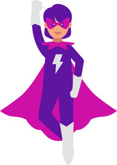 Costume Female Hero Illustration Vector