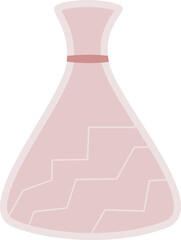 flower pot tube vase illustration