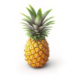 Fototapeta premium pineapple isolated on white