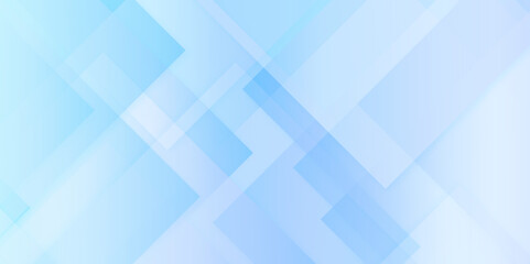 Modern and minimalistic soft blue or white gradient color abstract background with space for text and triangle and geometric square shape and light blue seamless retro pattern geometric shapes.