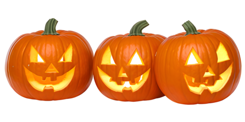 halloween pumpkin isolated on white