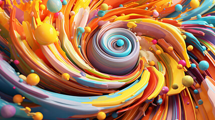 Colorful Abstractions: Vibrant Multicolor Shapes for Creative Inspiration