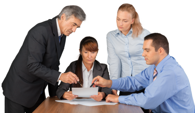 Portrait of Businesspeople Working