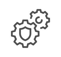 Defense related icon outline and linear vector.