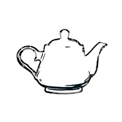 Color sketch of a drinking water jug ​​with transparent background