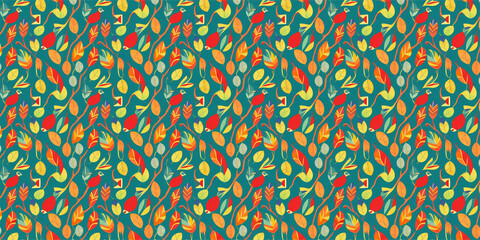 abstract pattern with leafs