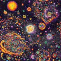 Fototapeta na wymiar Captivating Abstract Galaxy Artwork 