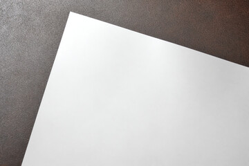 Slice of Paper: Top View Blank Space Background