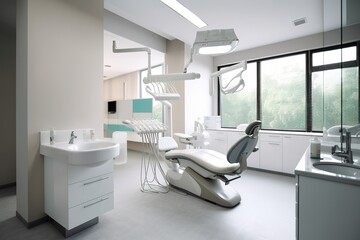 Dental office illustration. Ai generative.
