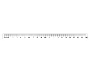 Ruler in isolate on a white background. Vector illustration