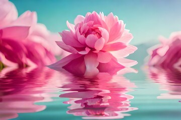 pink water lily generated by AI tool