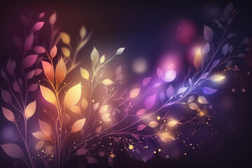 abstract background banner gradient color with bokeh glitte background