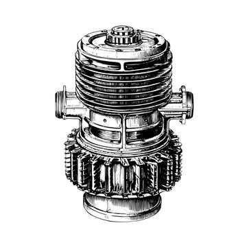 recommend clip art: transmission vector drawing. Isolated hand drawn, engraved style illustration