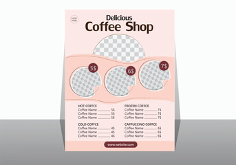 coffee shop menu design