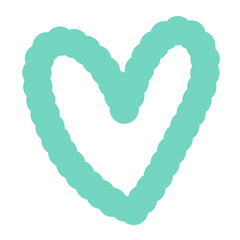 Heart Love Line Icon Collection Shape  Illustration Love Bubble note paper journal daily planner stickers