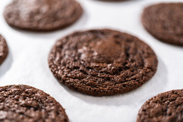 Chocolate Cookies with Chocolate Hearts
