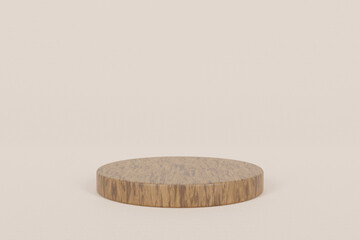 3D High Quality Render of Empty Product Podium for Display, Background, Template, Social Media, Pink Backdrop