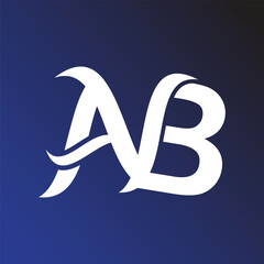 AB letter background vector design,AB logo design.