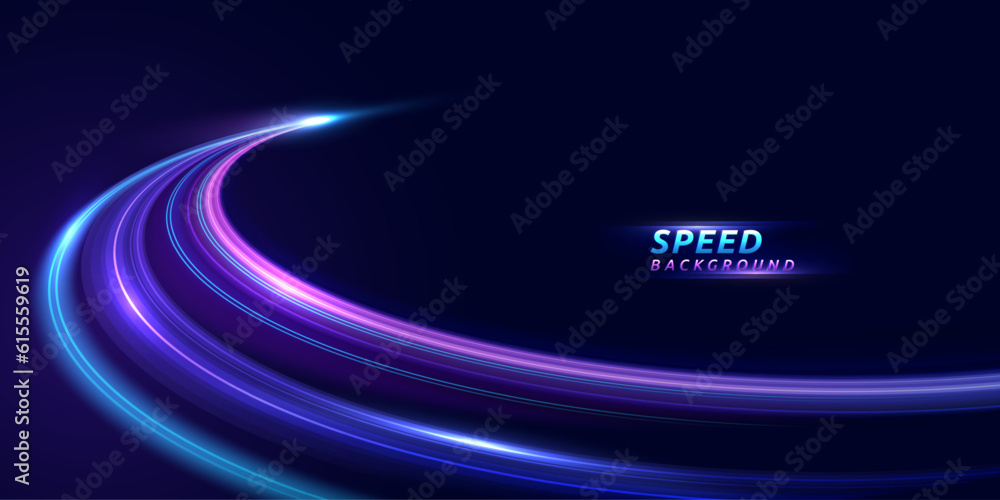Aufkleber Abstract speed line background. Dynamic motion speed of light. Technology velocity movement pattern for banner or poster design. Vector EPS10.