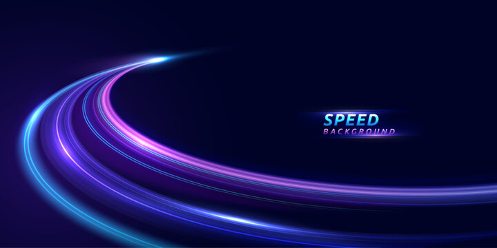 Abstract speed line background. Dynamic motion speed of light. Technology velocity movement pattern for banner or poster design. Vector EPS10.