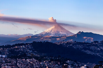Cotopaxi volcano from Quito