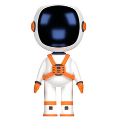 3D illustration of an astronaut from front