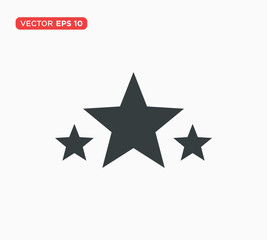 Star Icon Flat Vector Illustration Design Template