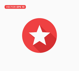 Star Icon Flat Vector Illustration Design Template