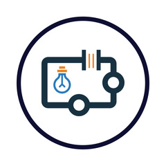 Logic, bulb, light bulb, electric logic icon