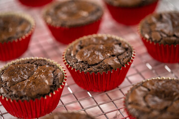 Chocolate peppermint cupcakes
