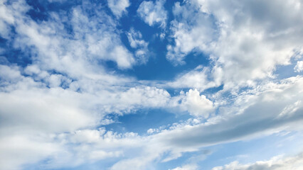 sky blue clouds wallpaper cloudy