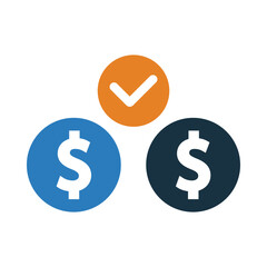 Approved, choice, financial, Approved Payment icon