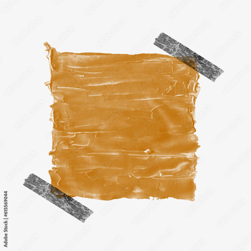 Poster abstract golden splash with tape background design